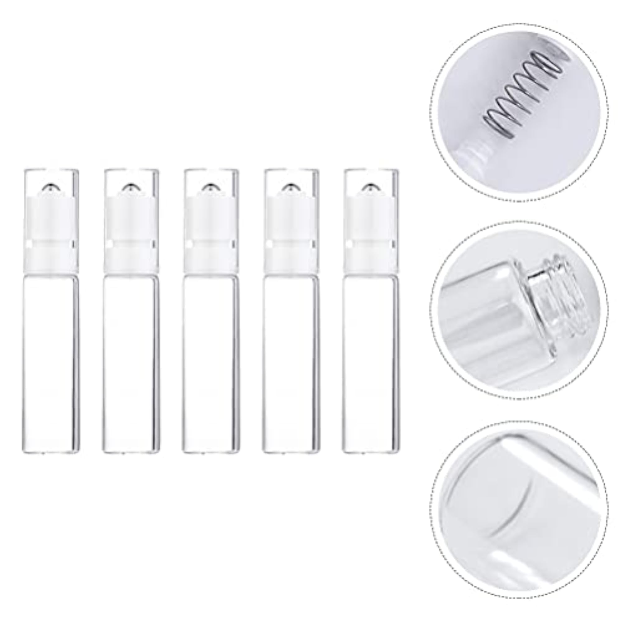 5pcs 15ml Essential Oil Aromatherapy Glass Roller Bottles