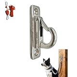 304 Edelstahl Hundeleinen-Wandhaken mit Sicherungsverschluss – Anbindehaken Hund für Innen...