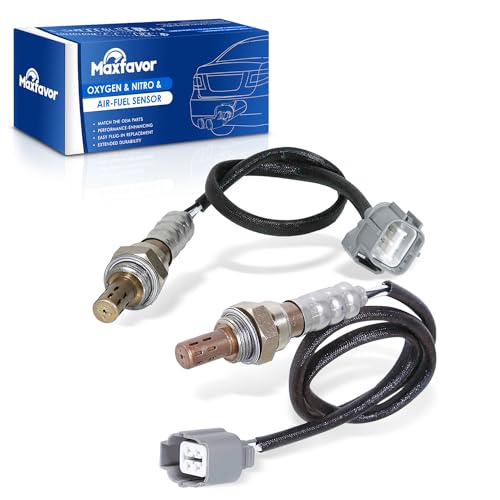 Image of Maxfavor 2Pcs Oxygen Sensor Direct Replacement for Honda 2005 2004 2003 2002 2001 Civic 1.7L O2 Sensor 234-4092 234-4123 Upstream Downstream 02 Sensor（D17A7 Engine Only