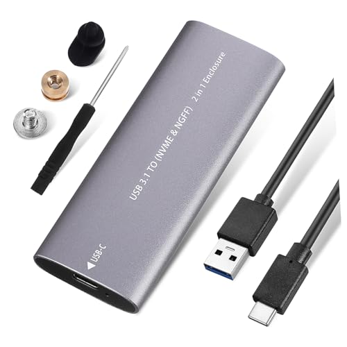 Toddmomy Disco Duro Externo SSD Portátil 1tb Aluminio USB 3.1 Tipo C Doble Estándar y Hibernación Inteligente Compatible PC Laptop Televisores Routers Tamaño Compacto