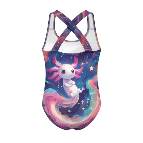 Image of Girls Swimsuit Criss Cross Back 1-Piece Summer Beach Swiwmear