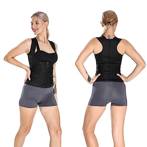 ShopMix Cinta Modeladora Feminina Corpete Corselete Fecho Duplo (M) Preto