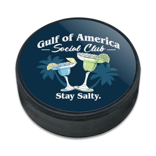 GRAPHICS & MORE Gulf of America Stay Salty Ice Hockey Puck