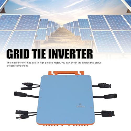 2400W Solar Grid Tie Micro Inverter, Control, Maximum Power Point Tracking, Independent Control for Versatile Installation, Built in Precise Meter (YDuupxe6gc0rz7tyb-11)