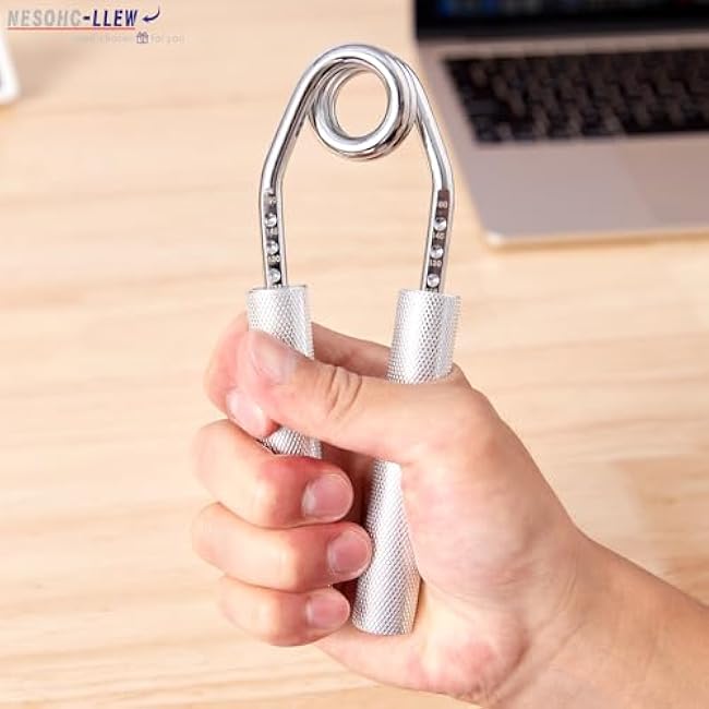 Hand Gripper Strengthener, 40¨C160 lbs Adjustable Resistance, All-Metal Grip Trainer with Carbon Steel Spring and Aluminum Handles