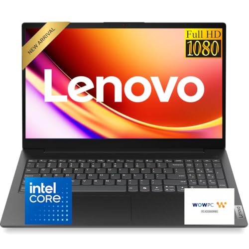Image of Lenovo New V15 Business and Student Laptop, Intel Quad-Core N150 Processor, 16GB DDR5 RAM, 1TB PCIe SSD, 15.6 inch FHD Display, Ethernet Port RJ-45, Windows 11 Pro, Black