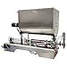 DINENOVATE 100-1000ml Paste Liquid Filling Mixing Machine with with Stainless Steel Horizontal Hopper, 110V Pneumatic Liquid Filler for Sauces and Oils, Industrial Filler for Factory Workshop