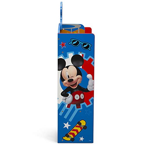 Delta Children Wooden Playhouse 4-Shelf Bookcase for Kids, Mickey Mouse by Delta Children - Used condition - Image 4