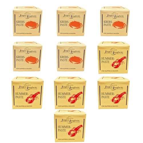 minafood-Set: 5x50g Krebs-PASTE & 5x50g Hummer-Paste von Jürgen Langbein