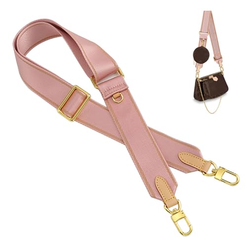 Multi Pouchette Accessories Strap Replacement, 48 Inches Adjustable Wide Crossbody Purse Strap for Women Shoulder Bag