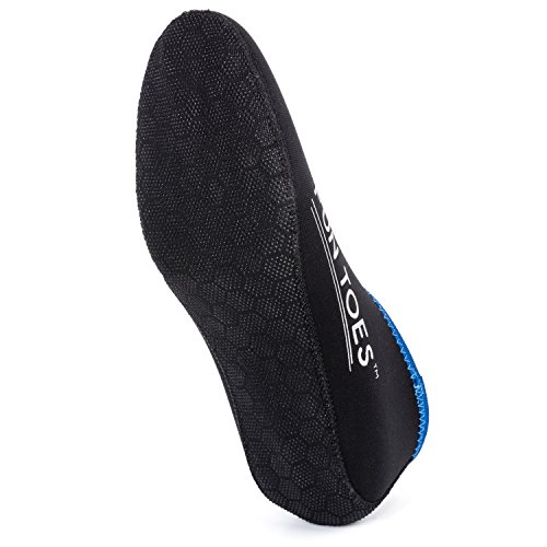 Fun Toes Neoprene Socks For Water Sports For Women & Men - 2 Pairs Of Snorkel Fin Socks For Scuba Diving, Snorkeling, Paddling, Boarding, Jetskiing & More 2.5Mm (Black, L Men 9-10.5 Women 10.5-12) #TOP3