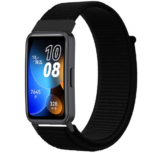 Breathable Sport Armband für Huawei Band 8/9, Nylon Armbänder Uhrenarmband, Ersatzarmband für Huawei Band 10