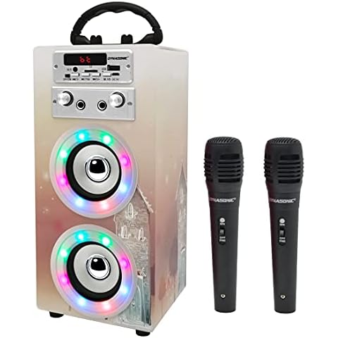 Altavoz Bluetooth Karaoke con Micrófono Modelo Multicolor LED Cover