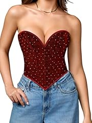 Burgundy Rhinestone