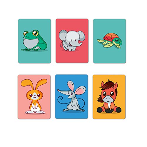 Tinywalk Cute Fridge Magnets Set of 6 (1.5x2)