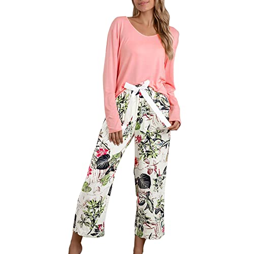 Ensemble de nuit deux pièces pyjama imprimé pour un sommeil thermique parfait