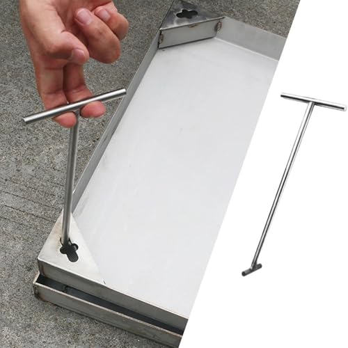 Gancho de tapa de alcantarillado en acero inoxidable de 50 cm para mantenimiento de rejillas