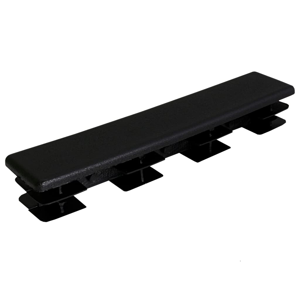 TIBU Zatyczki lamelowe prostokątne zaślepki do rur, zaślepki do rur, osłona, prostokątne, 50 sztuk, rury prostokątne, 100 x 20 x 2 mm