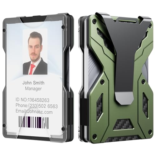 Slim Carbon Fiber Metal Wallet