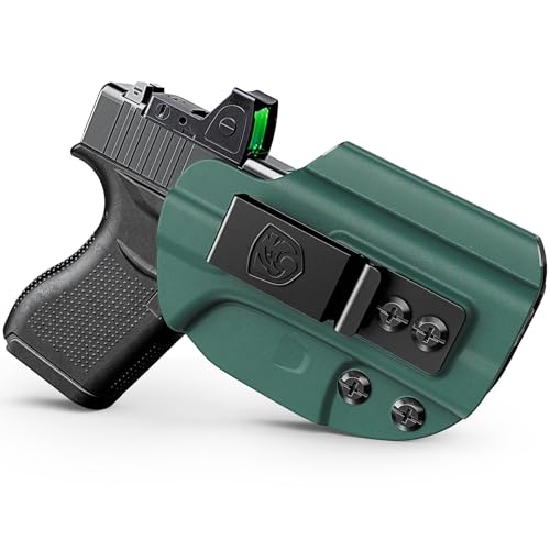 IWB Holster Compatible with Glock 43, 43X, 43X MOS - Concealed Carry Holster with Concealment Claw