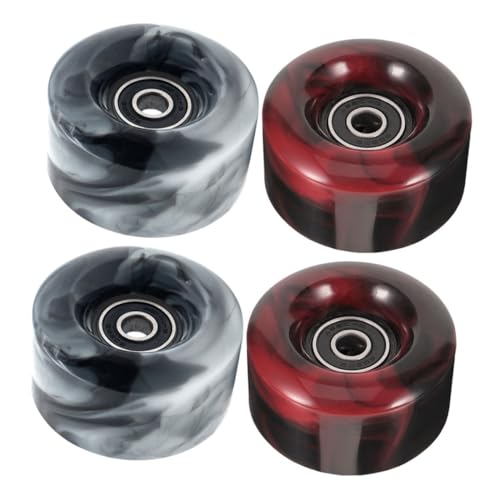 POPETPOP 4pcs Skate Wheels Replacement Roller Skates Wheels Light up Pu Outdoor Skateboarding Supplies