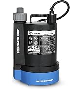 Amazon | DEKO 水中ポンプ 底部入水式 1/4HP 循環ポンプ 最大吐出量