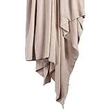 HiEnd Accents Cotton Cable Knit Blanket, King Size, Blush Solid Color, Modern Farmhouse Style, Soft Cozy Warm Luxury Throw