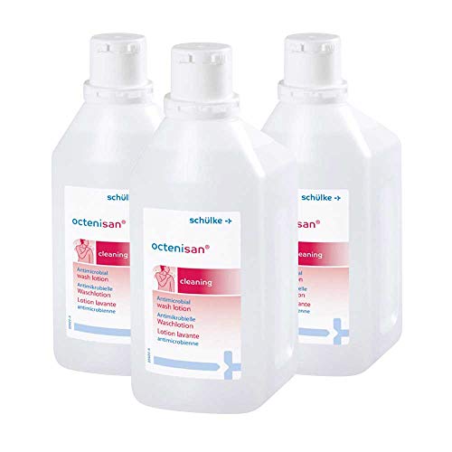 3x 1000 ml Schülke Octenisan Waschlotion Reinigungslotion Flüssigseife mit Allantoin parfümfrei