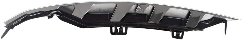 Brock Replacement Passenger Front Lower Outer Grille Cover with Chrome Trim Compatible with 2008-2012 Malibu LT LS