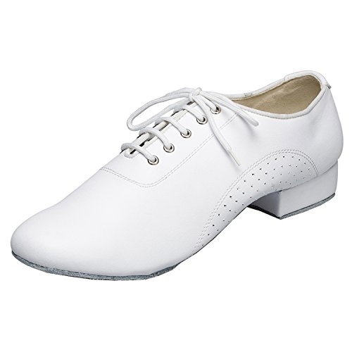 Minishion Men's TH173 Lace-up Comfortable Leather Wedding Ballroom Latin Taogo Dance Shoes