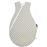 Alvi Klima-Schlafsack Sommertraum Tencel Stars, beige, 90cm