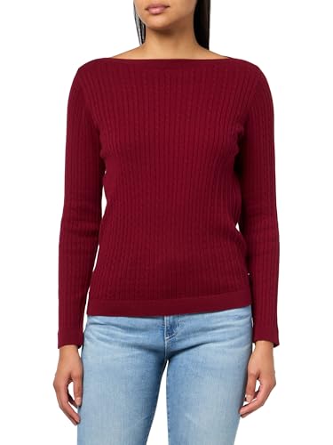 Image of Nautica Women's Long Sleeve Cable Boatneck Sweater