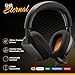 GLORIOUS GHS Eternal - Stereo Gaming Headset for PC, PS5, PS4, Xbox, Switch - Custom Tuned Angled Drivers, Adjustable Crystal Clear Detachable Mic, 3.5mm - Durable, All Day/Night Comfort - Black