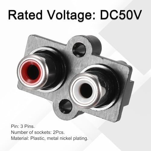 10 pcs conectores RCA hembra para panel PCB miniatura 4