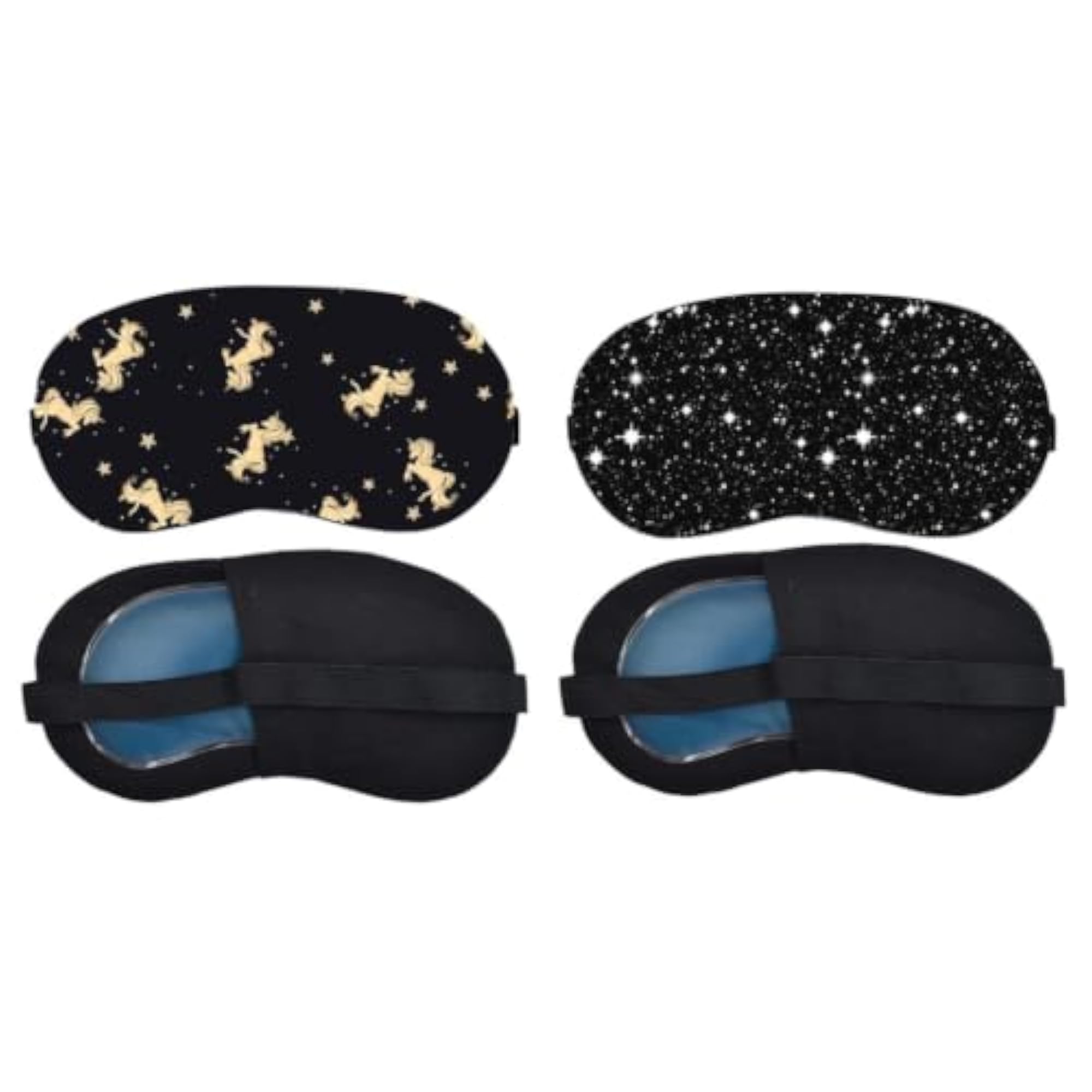 Golden Unicorn Constellation Sleeping Mask Combo, Gift for Her