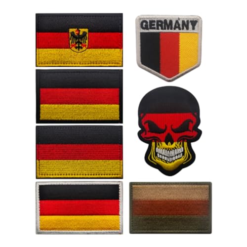 Tactical Patch Brassard Drapeau Allemand - Écusson Militaire Brodé Airsoft