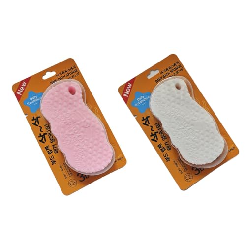 drburpily Esponja Exfoliante Corporal 3D para Eliminar la Piel Muerta, Ideal para Adultos y niños (Paquete de 2 Unidades), Tipo+4
