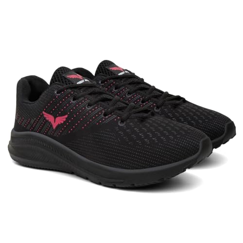 Tênis Feminino Caminhada Macio Leve Academia Confortável (Preto, BR, Adulto, Numérico, 38)