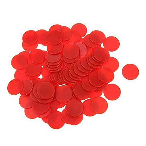 ATORSE Toy 5x100x Opaque Plastic Board Game Counters Tiddly winks Numeracy Red-Toys & Hobbies-Games-Game Pieces Parts-picture-24