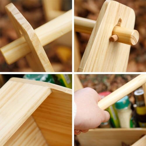 Panier d'assaisonnement de camping en bois pour pique-nique réussi