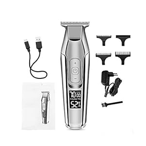 Professional Hair Clipper Beard Trimmer Men’s Hair Trimmer LCD Digital Display Cordless Haircut Electric