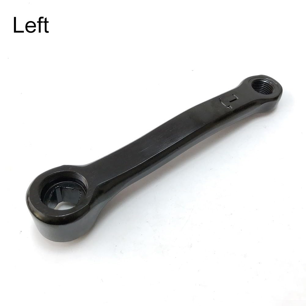 Set di pedivelle in ferro quadrato da 127 mm, per bici da ciclismo, con foro quadrato sinistro e destro, parti di ricambio per bici da ciclismo, con attacco a pedale con filettatura da 1/2-20