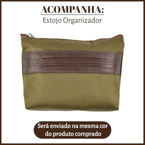 Bolsa Tiracolo FIDENZA em Couro (Café)