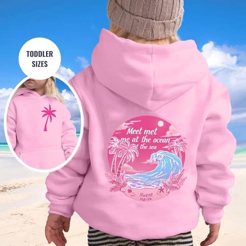Girls Sweatshirt Size 6-7 Oversized Fleece Long Sleeve Yellow Hoodie Boys With Pocket 2025 Floral Print Fall Cropped Hoodie Pink 9-10 Years First Day Of School Outfits For Teen Girls2