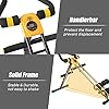 Core & Abdominal Trainers, Ab Machine Exercise Equipment for Home Gym, Strength Training Ab Cruncher Foldable Fitness Equipment, Whole Body Workout Machine for Leg, Thighs, Buttocks Shaper (Yellow)