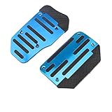  Auto Pedalauflagen Universelle Auto-Fußstütze, Gaspedal, Manuell, Automatisch, Pedalauflage, Sportgetriebe, Bremse, Kupplung, Kissenhülle Bremspedal Abdeckungen (Color : Blue 2pcs)