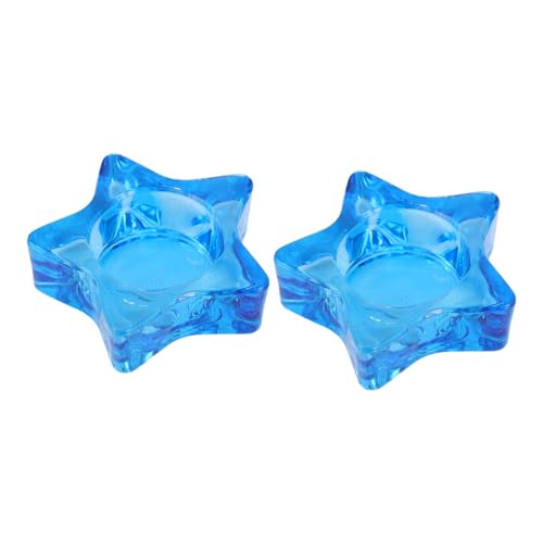 Cabilock 2 Pcs candlesticks glass candlestick cup crafts decorations Desktop Ornaments Candle Holder Candle Holders wedding centerpieces for tables romantic candlestick simple