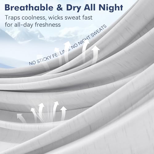 Image of Elegear Double-Sided Arc-Chill 3.0 Cooling Blanket for Hot Sleepers, Queen | Q-Max>0.5 Cooling Fabric, Absorbs Heat to Keep Body Cool, Lightweight Summer Blankets for Night Sweats & Menopause, 79 inchx86 inch