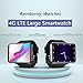 Rainbuvvy 4G Smart Watch 2.86 Inch Screen Android 7.1 1GB+16GB 5MP Camera 2700mAh Battery Smartwatch for Men (Black, 1GB 16GB)