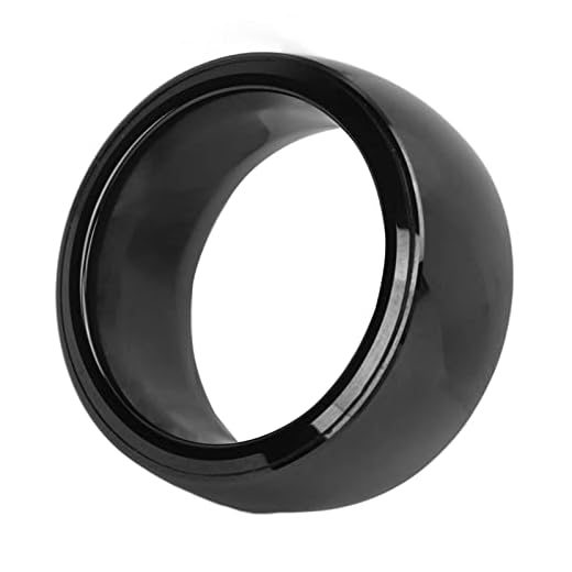 Anillo NFC de Cerámica Resistente Al Agua, Anillo Inteligente R4, Anillo NFC de Detección Universal Portátil Inteligente Multifuncional para Teléfono Móvil, Anillo Fasion para (Talla 11)